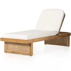 Merit Teak Wood & Woven Cane Outdoor Chaise Lounge -Famous Furniture Shop 229407 001 PRM 1 14015.1680107260