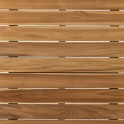 Merit Teak Wood & Woven Cane Outdoor Coffee Table 50" -Famous Furniture Shop 229412 001 DET 2 26780.1680107490