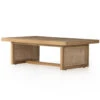 Merit Teak Wood & Woven Cane Outdoor Coffee Table 50" -Famous Furniture Shop 229412 001 PRM 1 19121.1680107481