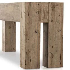 Abaso Rustic Oak Large Console Table 86" -Famous Furniture Shop 229656 002 DET 1 89382.1683995200