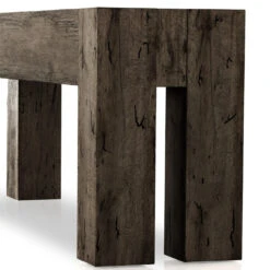 Abaso Ebony Rustic Oak Large Console Table 86" 10 Abaso Ebony Rustic Oak Large Console Table 86" -Famous Furniture Shop 229656 003 DET 1 1 27476.1683994221