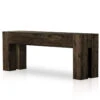 Abaso Ebony Rustic Oak Large Console Table 86" -Famous Furniture Shop 229656 003 PRM 1 1 95137.1683994220