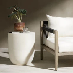 Basil Matte White Outdoor Drink Table -Famous Furniture Shop 229987 003 ESS 2 77781.1673823250