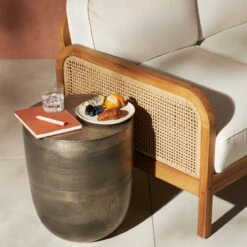 Basil Antique Nickel Outdoor Drink Table -Famous Furniture Shop 229987 004 ESS 1 89784.1673823436