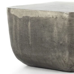 Basil Antique Nickel Square Outdoor End Table -Famous Furniture Shop 229989 004 DET 6 30128.1673824415