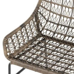 Bandera Distressed Grey Finish White Cushion Outdoor Woven Dining Chair -Famous Furniture Shop 230094 002 DET 1 89946.1622857786