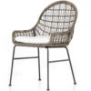 Bandera Distressed Grey Finish White Cushion Outdoor Woven Dining Chair -Famous Furniture Shop 230094 002 PRM 1 77657.1622857777