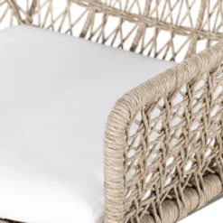 Bandera Vintage White Finish White Cushion Bar Stool 17 Bandera Vintage White Finish White Cushion Bar Stool -Famous Furniture Shop 230095 001 DET 3 02860.1622592226