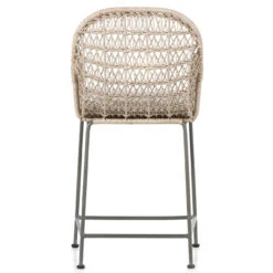 Bandera Vintage White Finish White Cushion Counter Stool -Famous Furniture Shop 230095 002 BCK 1 37058.1622590041