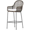 Bandera Distressed Grey Finish White Cushion Bar Stool -Famous Furniture Shop 230095 003 PRM 1 31876.1622591195