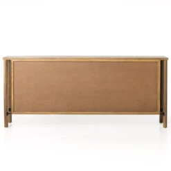 Veta Taupe Woven Cane 4-Door Sideboard 74" -Famous Furniture Shop 230334 001 BCK 1 96507.1684418243