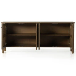 Veta Taupe Woven Cane 4-Door Sideboard 74" -Famous Furniture Shop 230334 001 OPN 1 86986.1684418250