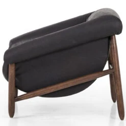 Reggie Heirloom Black Leather Chair -Famous Furniture Shop 230798 004 SID 1 74016.1672089136