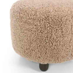 Aniston Tan Mongolian Shearling Round Ottoman 22" 8 Aniston Tan Mongolian Shearling Round Ottoman 22" -Famous Furniture Shop 230810 004 DET 1 81210.1686592421