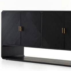 Caspian Black Ash Veneer 4-Door Sideboard 24 Caspian Black Ash Veneer 4-Door Sideboard -Famous Furniture Shop 231265 002 DET 4 47336.1672785805