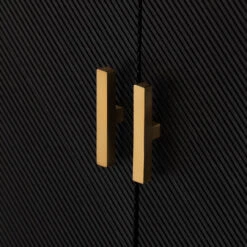 Caspian Black Ash Veneer 4-Door Sideboard 23 Caspian Black Ash Veneer 4-Door Sideboard -Famous Furniture Shop 231265 002 DET 7 51293.1672785795