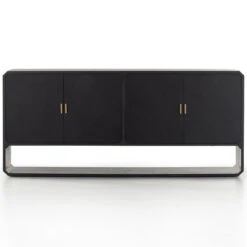 Caspian Black Ash Veneer 4-Door Sideboard 18 Caspian Black Ash Veneer 4-Door Sideboard -Famous Furniture Shop 231265 002 FRT 1 09693.1672785790