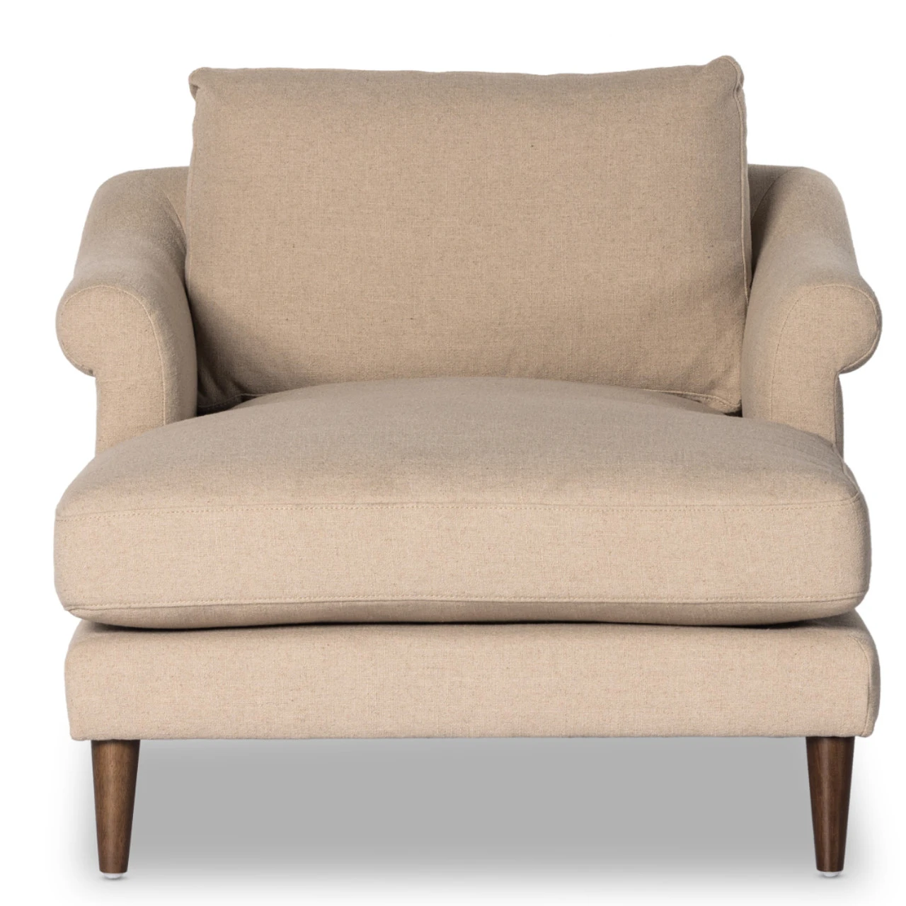 Mollie Antwerp Taupe Upholstered Chaise Lounge 5 Mollie Antwerp Taupe Upholstered Chaise Lounge - Image 3