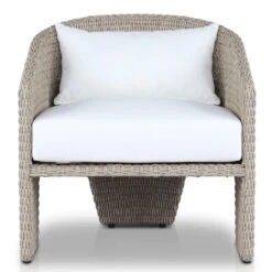 Fae Vintage White Woven Outdoor Chair -Famous Furniture Shop 231819 004 FRT 1 55702.1710318421