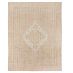 Deluca Cream Hand-Knotted Rug