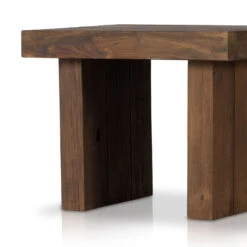 Encino Reclaimed Teak Wood Outdoor End Table -Famous Furniture Shop 232342 003 DET 3 11614.1680106333
