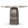 Basil Aged Nickel Round Outdoor Dining Table 42" -Famous Furniture Shop 232410 005 PRM 1 84214.1686590000