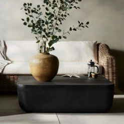 Basil Aged Grey Square Outdoor Coffee Table 48" -Famous Furniture Shop 232614 001 ESS 2 93622.1673829050