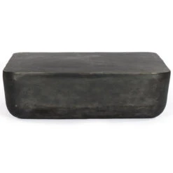 Basil Aged Grey Square Outdoor Coffee Table 48" -Famous Furniture Shop 232614 001 FRT 1 24044.1673829044