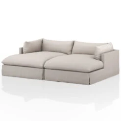 Habitat Bennett Moon Double Chaise Sectional 102''