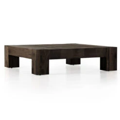 Abaso Rustic Ebony Oak 55" Large Square Coffee Table -Famous Furniture Shop 232775 002 DET 1 40953.1684346895