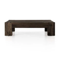 Abaso Rustic Ebony Oak 55" Large Square Coffee Table -Famous Furniture Shop 232775 002 FRT 1 14204.1684346897
