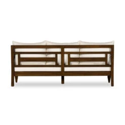 Alameda Brown Teak Wood Outdoor Sofa 86" -Famous Furniture Shop 233361 001 BCK 1 46158.1680118439