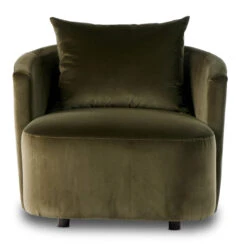 Farrah Olive Green Velvet Upholstered Chaise Lounge -Famous Furniture Shop 233370 006 FRT 1 1 94541.1687021925