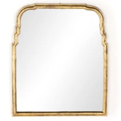 Loire Antiqued Gold Leaf Wall Mirror 26"