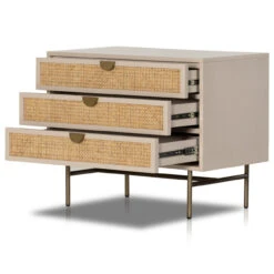 Luella Matte Alabaster Large Nightstand -Famous Furniture Shop 234045 001 OPN 1 34761.1698528221