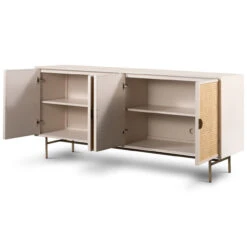 Luella Matte Alabaster Sideboard -Famous Furniture Shop 234091 001 OPN 1 59310.1698528838