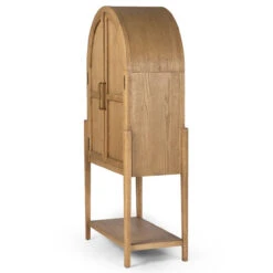 Tolle Drifted Solid Oak Arched Bar Cabinet -Famous Furniture Shop 234848 002 DET 1 1 30155.1683221263