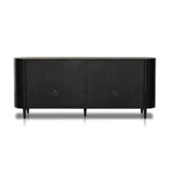Tolle Black Drifted Oak 4 Glass Door Sideboard 82" -Famous Furniture Shop 234883 001 BCK 1 1 47325.1683228252