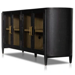 Tolle Black Drifted Oak 4 Glass Door Sideboard 82" -Famous Furniture Shop 234883 001 DET 1 1 56245.1683228250