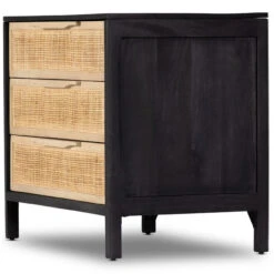 Sydney Black Wash Mango Woven Cane Large Nightstands -Famous Furniture Shop 234927 002 DET 1 63962.1712326096