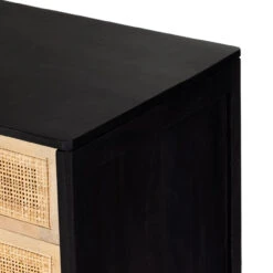 Sydney Black Wash Mango Woven Cane Large Nightstands -Famous Furniture Shop 234927 002 DET 3 01400.1712326096