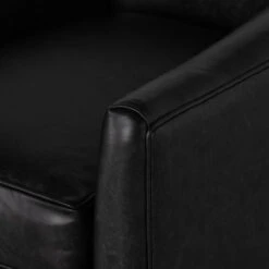 Quinton Arvada Black Leather Swivel Chair -Famous Furniture Shop 234930 003 DET 3 79558.1671930506
