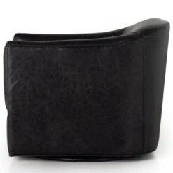 Quinton Arvada Black Leather Swivel Chair -Famous Furniture Shop 234930 003 SID 1 26219.1671930511