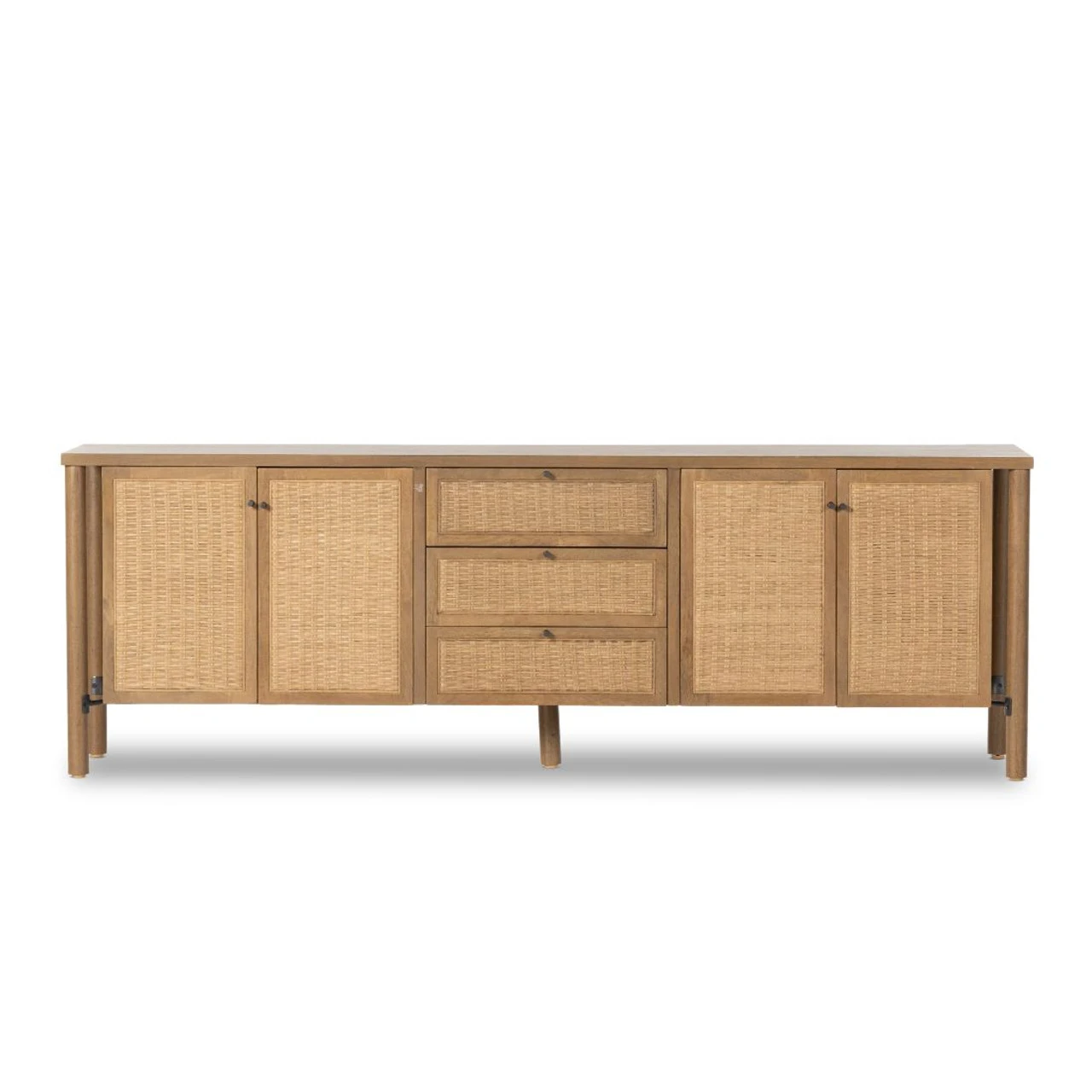 Veta Taupe Woven Cane Media Console 82" 5 Veta Taupe Woven Cane Media Console 82" - Image 3