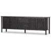Veta Black Woven Cane Media Console 82" -Famous Furniture Shop 235849 002 PRM 1 39873.1684419253