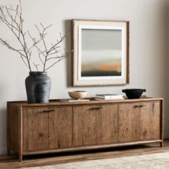 Glenview Weathered Oak 6 Door Large Sideboard 94" -Famous Furniture Shop 236124 001 ESS 1 32138.1684453442
