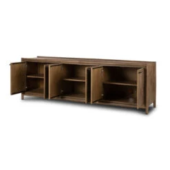Glenview Weathered Oak 6 Door Large Sideboard 94" -Famous Furniture Shop 236124 001 OPN 1 11445.1684453444
