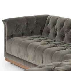 Maxx Rustic Grey Upholstered Velvet Sectional RAF 109" 19 Maxx Rustic Grey Upholstered Velvet Sectional RAF 109" -Famous Furniture Shop 236165 001 DET 2 87619.1681815353