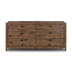 Glenview Weathered Oak 6 Drawers Dresser 65" -Famous Furniture Shop 236472 001 FRT 1 68743.1684449891