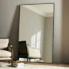 Georgina Matte Black Iron Rectangle Floor Mirror 80" -Famous Furniture Shop 237386 002 ESS 1 09869.1690912227